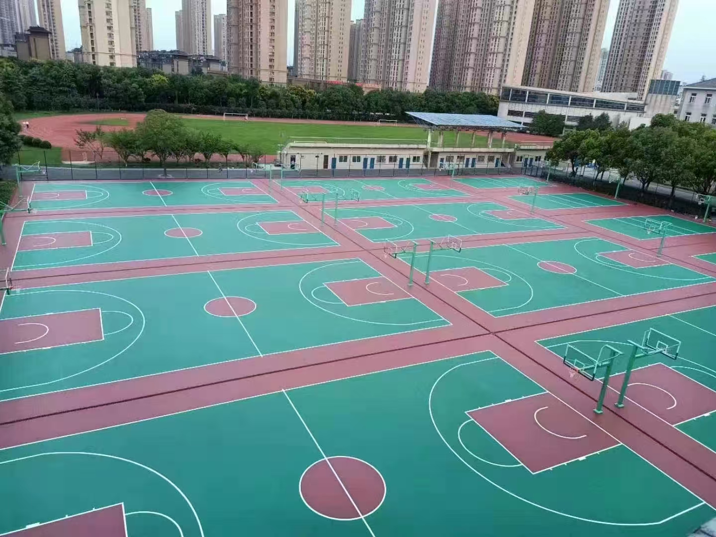 晋城市硅pu篮球场丙烯酸球场， - 哪里好